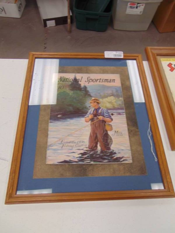 lot 7145 image: Framed - 1936 National Sportsman Magazine