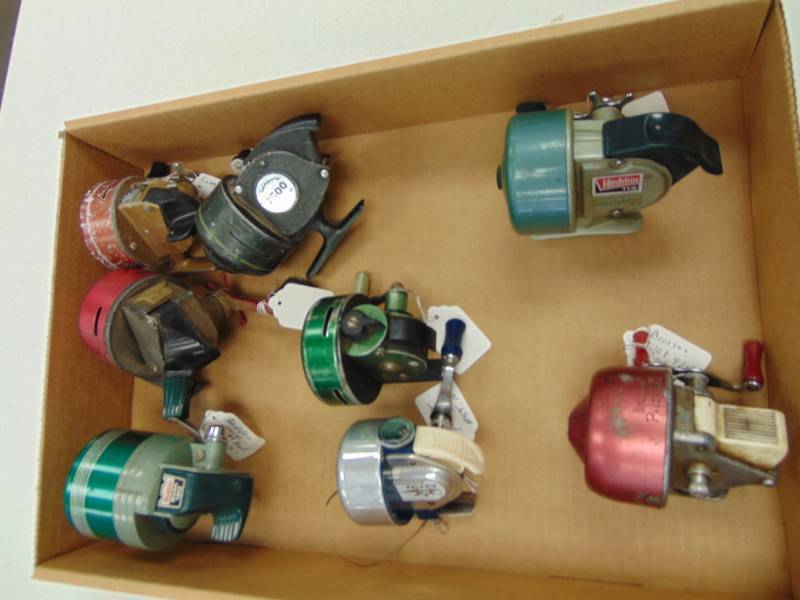 lot 7157 image: Vintage Fishing Reels-Shakespear, Heddon, Pfueger and More