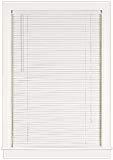 lot 8080 image: Deluxe Sundown Blinds & Shades White 1 in. Room Darkening Vinyl Mini Blind - 35 in. W x 64 in. L DS3564WH06