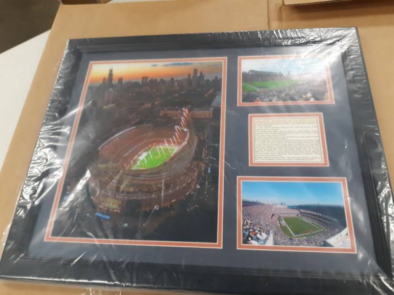 lot 8159 image: Greatest Moments at Soldier Field  Framed Photo