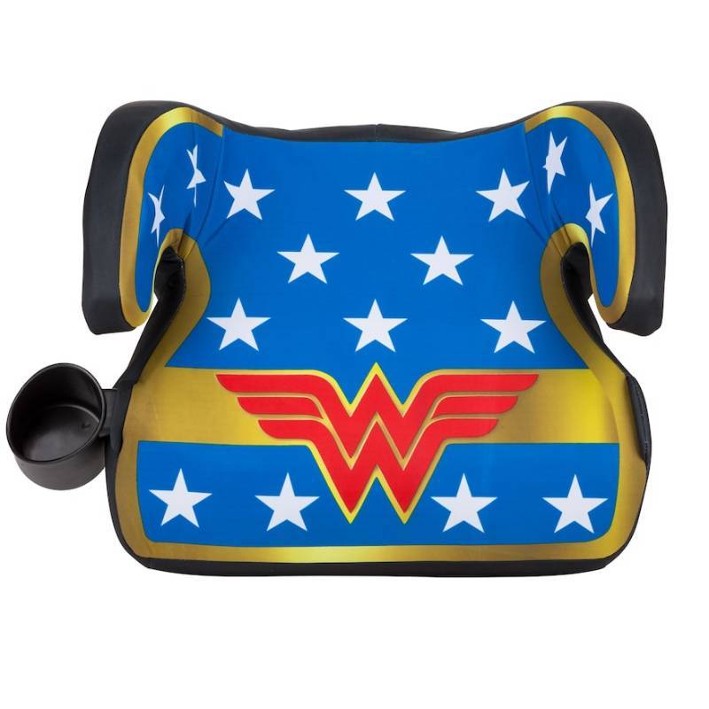 lot 8168 image: KidsEmbrace Fun Ride Backless Booster Wonder Woman, Blue