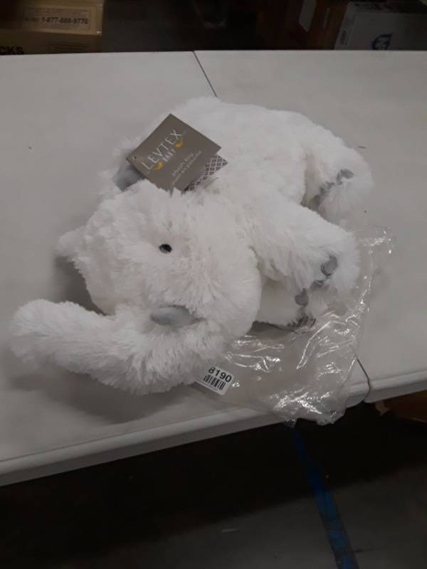 lot 8190 image: Levtex Baby Elephant Parade Plush, Grey