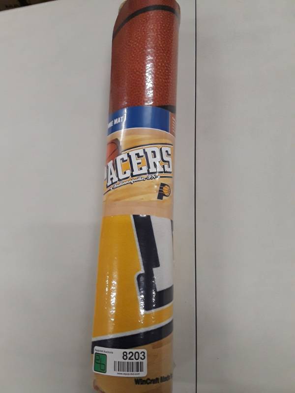 lot 8203 image: Indiana Pacers Welcome Mat 20x30