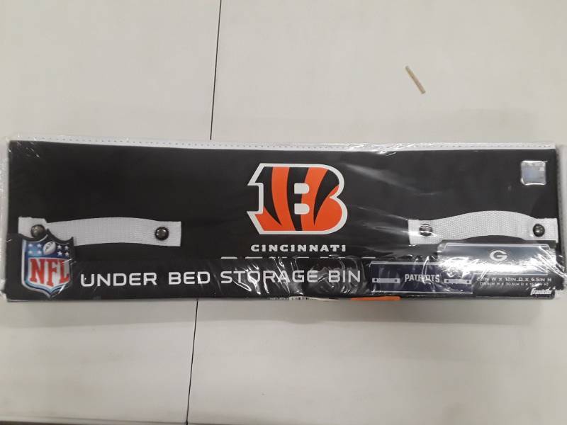 lot 8209 image: Cincinnati Bengals Under Bed Storage Bin