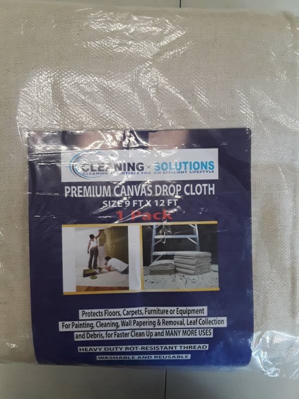 lot 8237 image: Canvas Drop Cloth 9x12