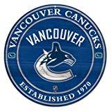 lot 8258 image: Nhl Vancouver Canucks Wood Sign, 19.75