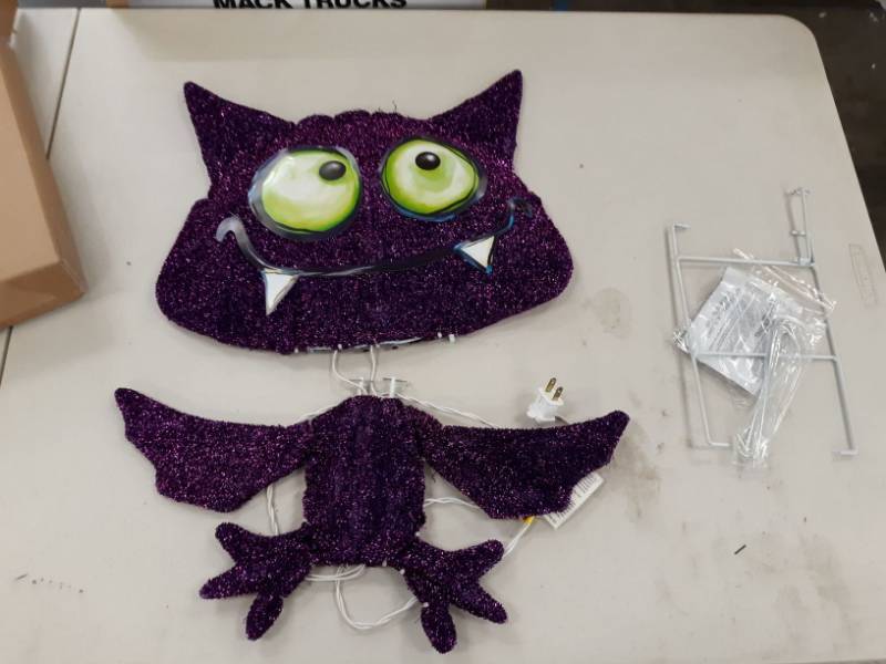 lot 8318 image: Productworks 24-inch Pre-lit 2d Victoria Hutto Mummy Yard Decoration, 35 Lights