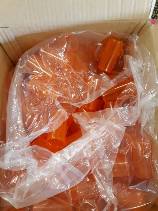 lot 8367 image: Ezy Dose Vials Amber Prescription 13 Dram Bottles 320cs Wsnap Cap See Details