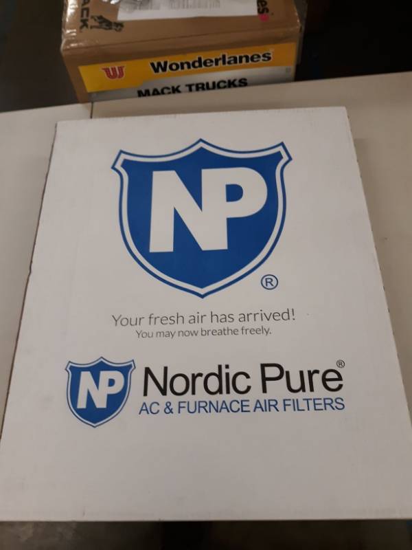 lot 8417 image: Nordic Pure 20x20x1 Pure Green AC Furnace Air Filters Qty 3