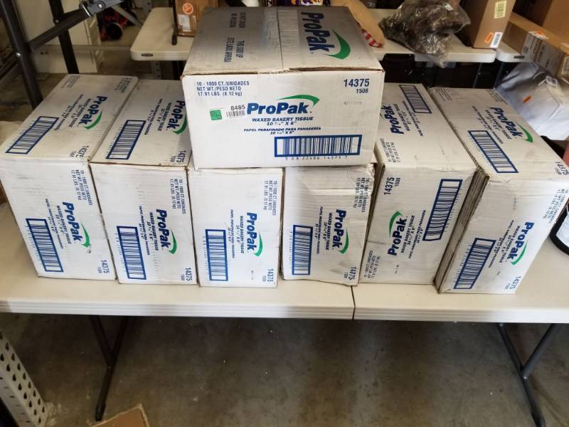 lot 8485 image: 7 Boxes of ProPak Waxed Bakery Tissue