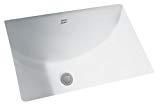 lot 8488 image: American Standard 0614.000.020 Studio Rectangular Undermount Bathroom Sink in White