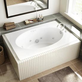lot 8550 image: Jacuzzi Primo 42  X 60  Drop-in Oval In Rectangular Whirlpool Tub, P4d6042wlr1xx