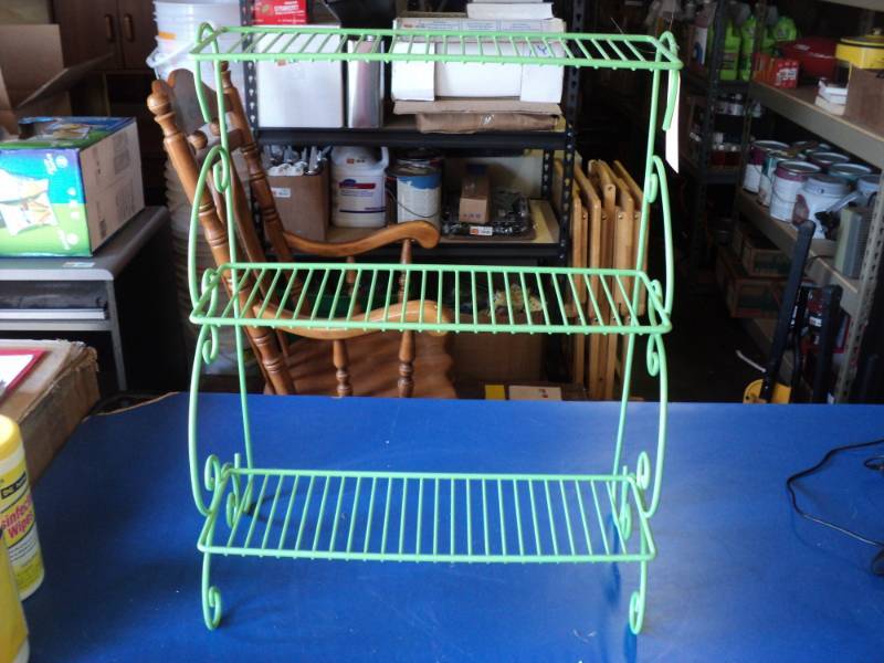 lot 7988 image: 3- tier metal plant stand shelf