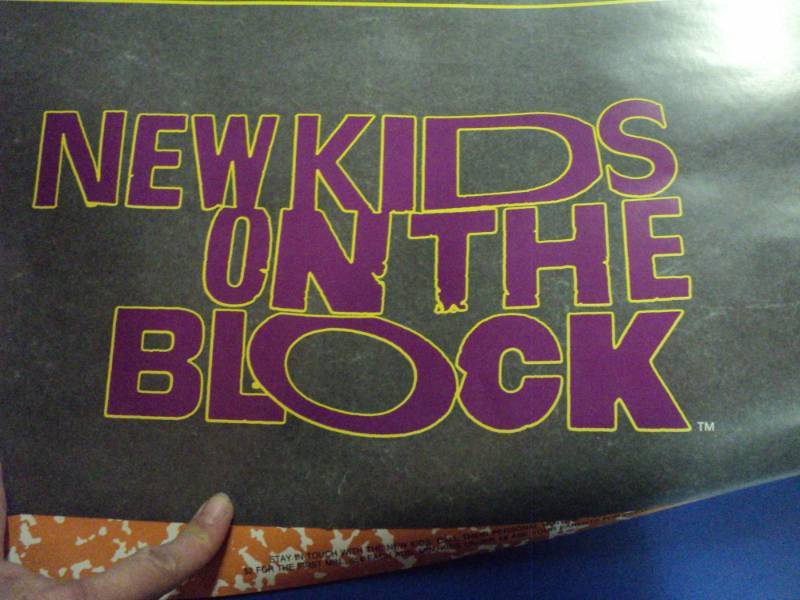 lot 8129 image: (8) ct. lot Vintage() New Kids On The Block Posters by Funky Enterprises