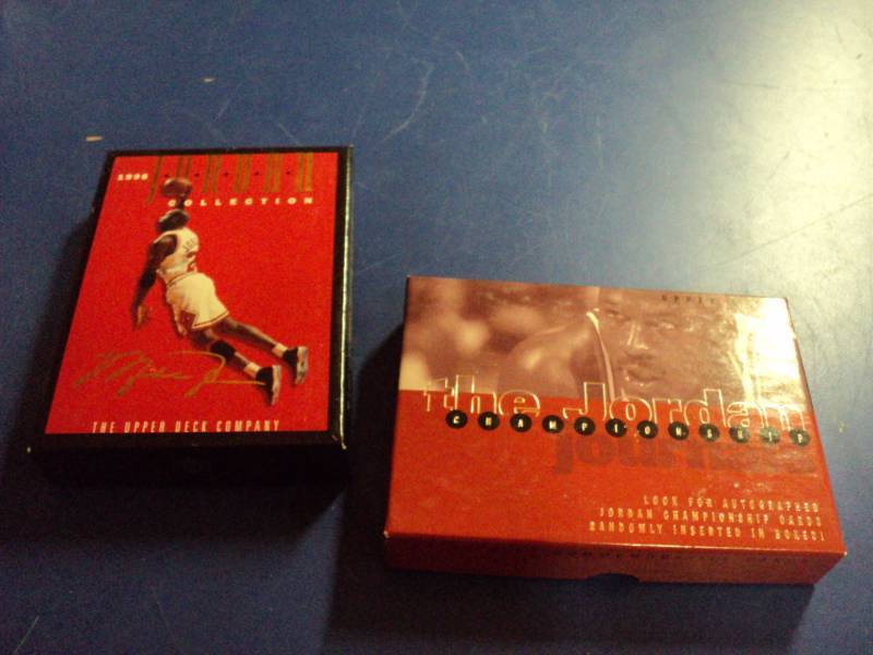 lot 8139 image: 1996 &1997 Complete Sets (24 each) Upper Deck Michael Jordan Jumbo Cards- excellent condition