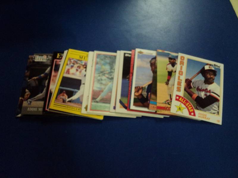 lot 8145 image: (39) ct mixed brand lot Eddie Murray Baseball Cards