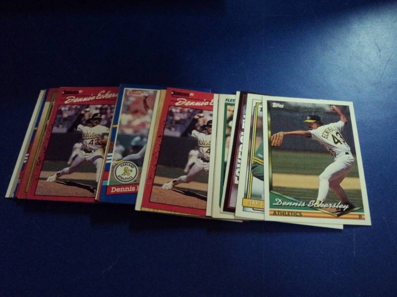lot 8151 image: (35) ct mixed brands Dennis Eckersley Baseball Cards