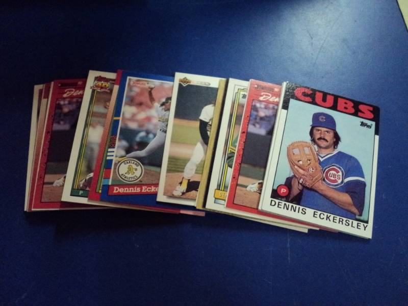 lot 8157 image: (35) ct. mixed brand lot Dennis Eckersley Baseball cards