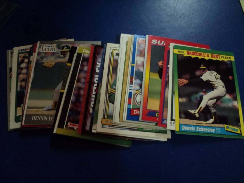lot 8159 image: (50) ct. mixed brand lot Dennis Eckersley Baseball Cards