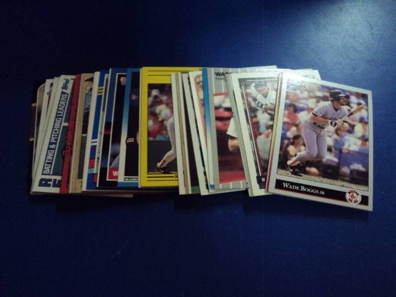 lot 8160 image: (40) ct mixed brand lot Wade Boggs Baseball Cards
