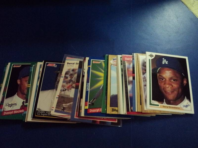 lot 8176 image: (50) ct lot Darryl Strawberry Baseball Cards