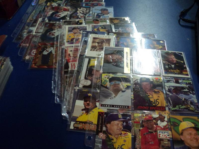 lot 8188 image: Lot of Nascar Crd 1995- 2002, 65 sheets includes Jimmy Spencer, Bill Elliott, Todd bodine, others