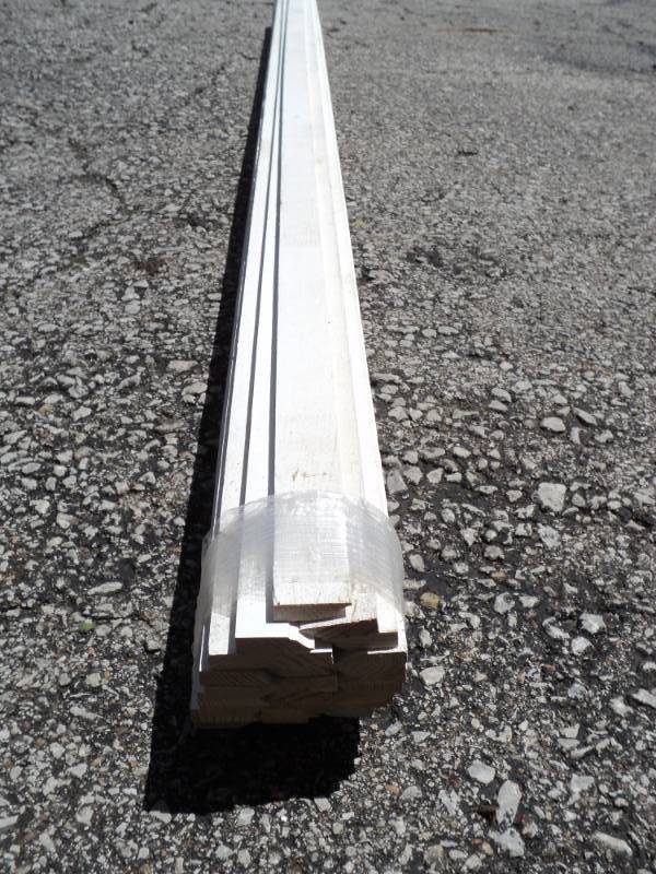lot 8245 image: (1) Bundle of Milled, Primed Parting Stop, approx 1-14 x 38 x 81, (30) per bundle