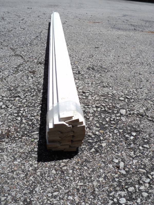 lot 8250 image: (1) Bundle of Milled, Primed Parting Stop, approx 1-14 x 38 x 81, (30) per bundle