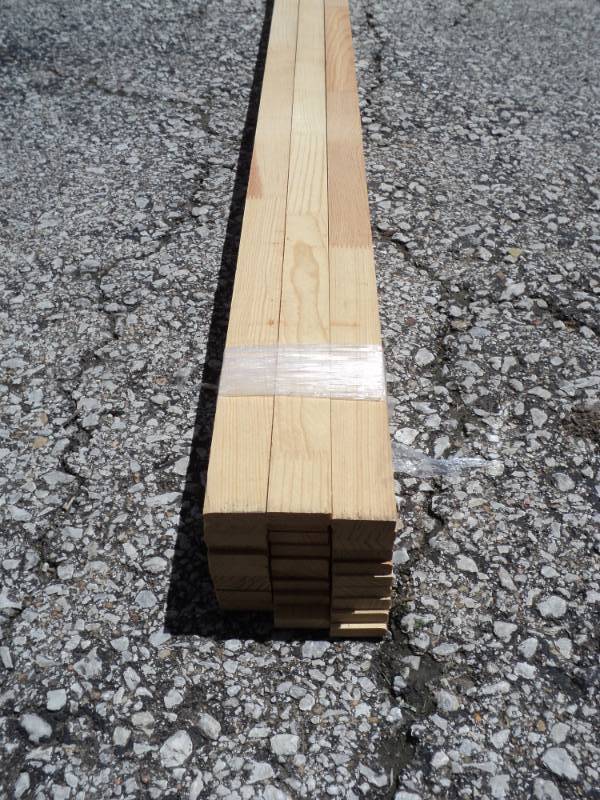 lot 8258 image: (1) bundle of Un-milled Parting stop, natural, 1-14 x 38 x 81, (30) per bundle