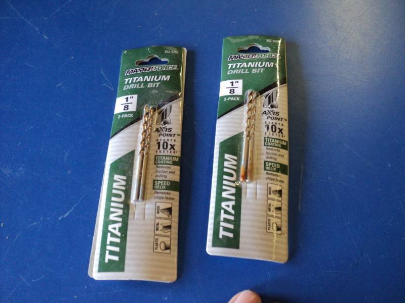 lot 8269 image: (2) ct lot Master Force Titanium Drill Bit 18, 2 pack