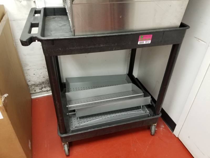 lot 9916 image: Black Rolling Cart