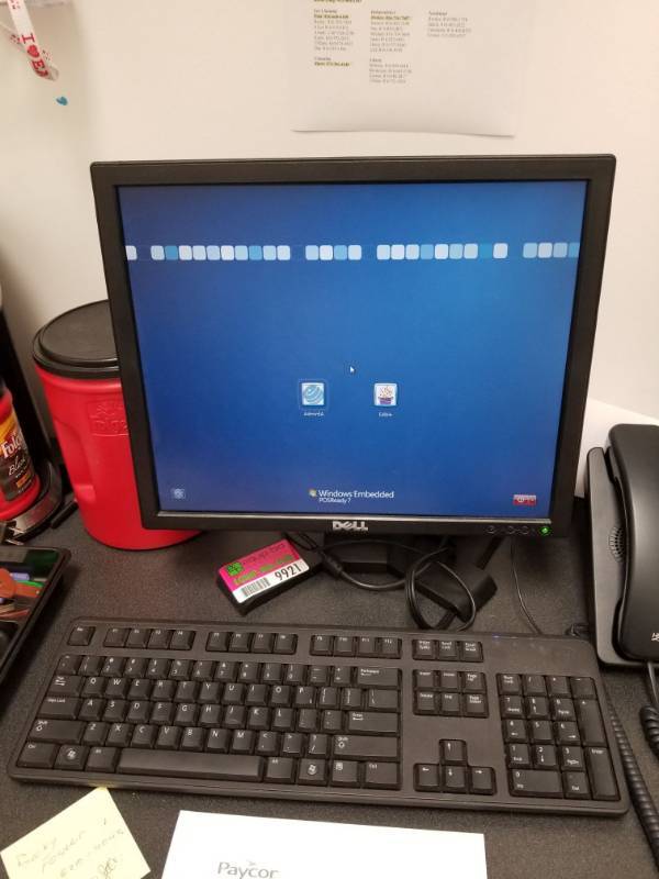lot 9921 image: Dell Computer Monitor, Keyboard and Mouse