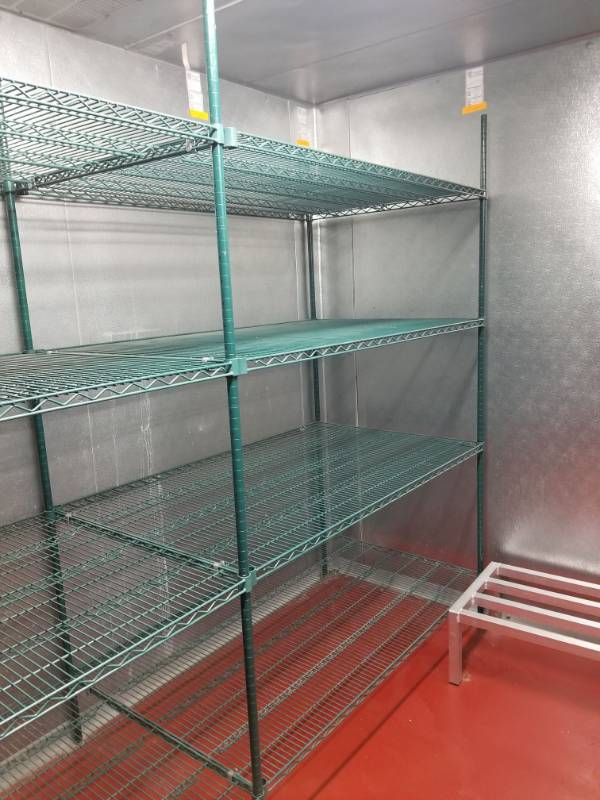 lot 9929 image: Green Racks Inside Cooler