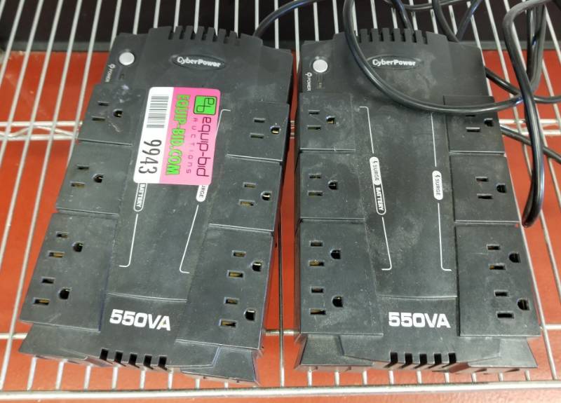 lot 9943 image: 2 Cyber Power 550VA Surge Protectors