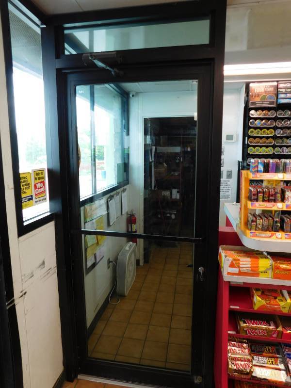 lot 1092 image: Metal Frame Door