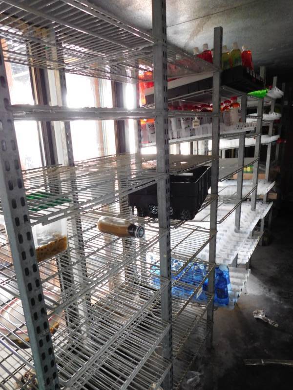 lot 1113 image: Row of Cooler Display Racking