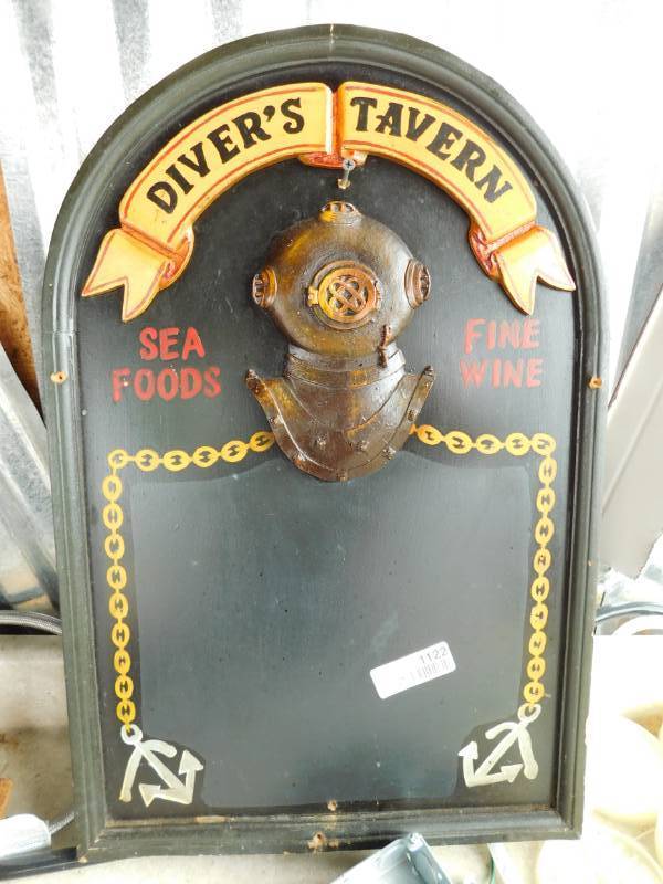 lot 1122 image: Divers Tavern Sign Board