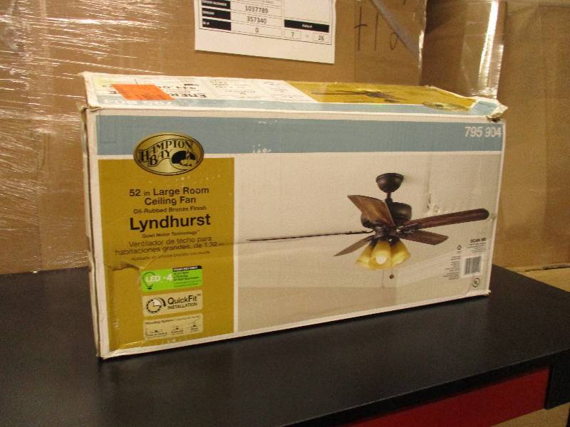 Lyndhurst 52 Large Room Ceiling Fan Oil Rubbed Bronze