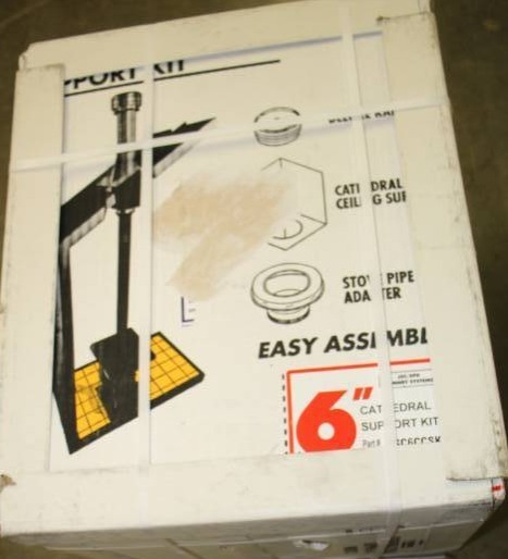 lot 1886 image: Supervent Cathedral 6 inch Chimney Exhaust Support Kit