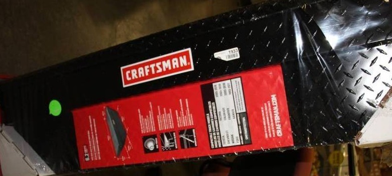 lot 1933 image: Craftsman Black Aluminum Bed-Installed Truckbox