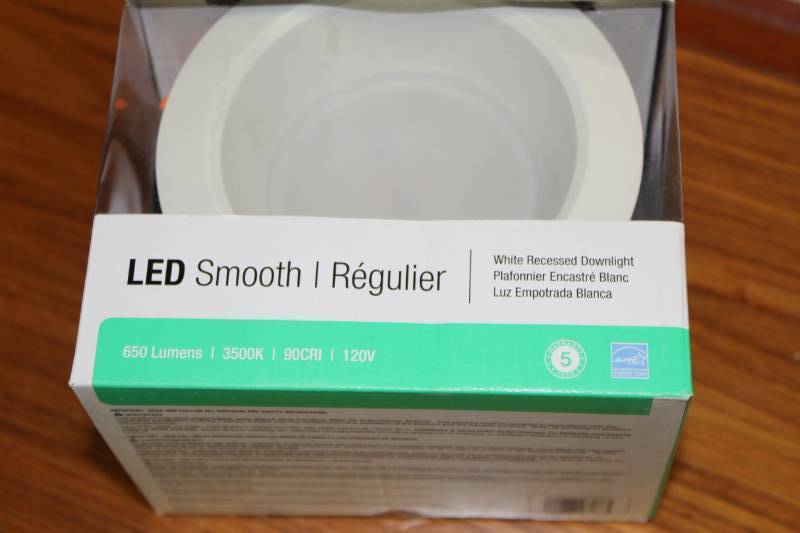 lot 1026 image: Juno Recessed Downlight 4 LED Retrofit Baffle Trim 3500K, 90 CRI, 650 Lumens, White Finish