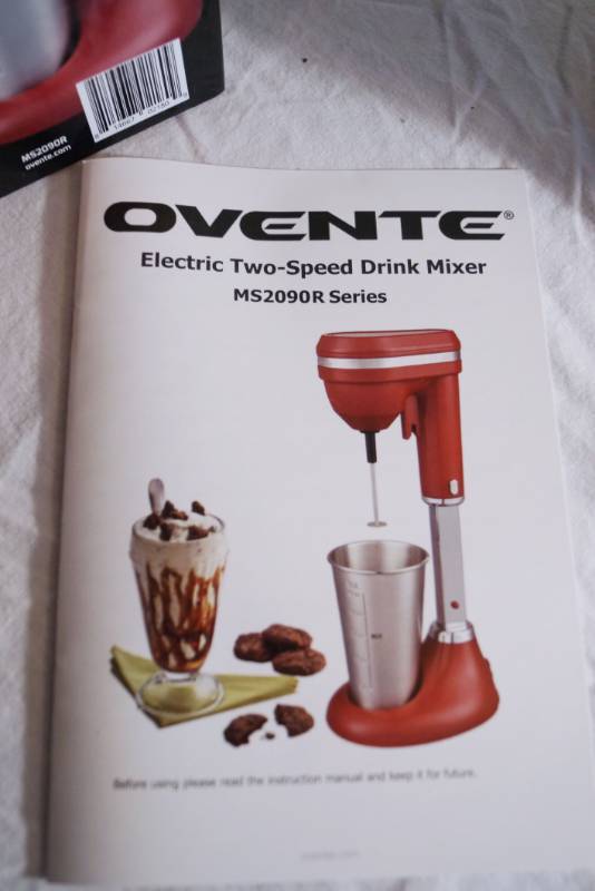 lot 1431 image: Ovente Electric Drink Mixer- new in box-never used-nice