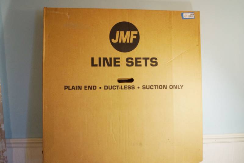 lot 1434 image: JMF Air Conditioner Line Set- ductless-new in box-38x34x38x35PE-Straight End Line Set