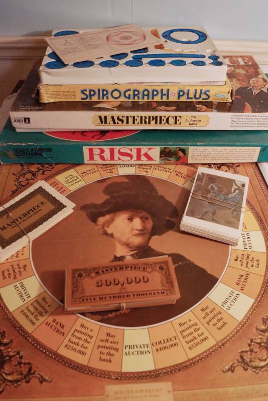 lot 1450 image: Spirograph- Masterpiece-Risk -Games- Vintage in original boxes