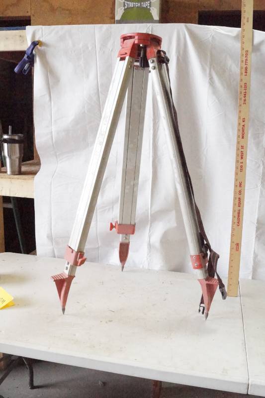 lot 5487 image: Heavy Duty Surveyor Tripod - Made in USA