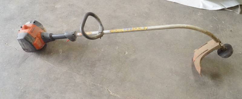 lot 5492 image: Husqvarna 128C E-Tech Weed Eater - Runs - VIDEO ADDED