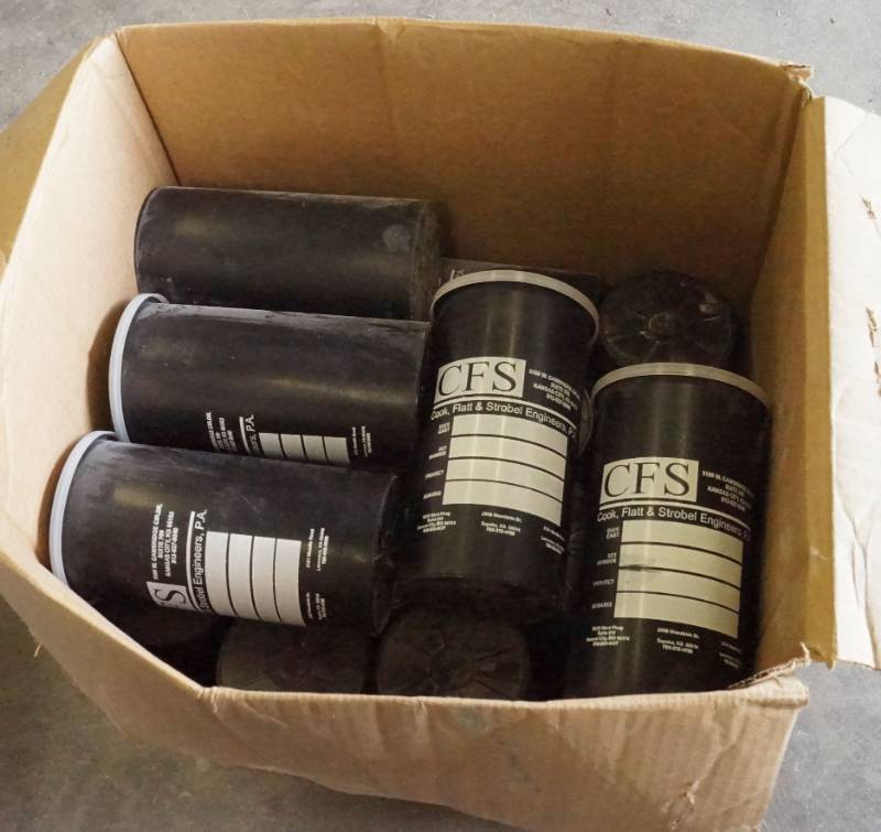 lot 5503 image: Box of Deslaurieres Bio-Cylinder Storage Containers