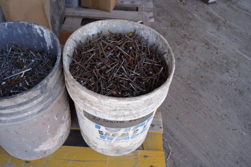 lot 5355 image: Two buckets of Various Nails - see pics - lots here