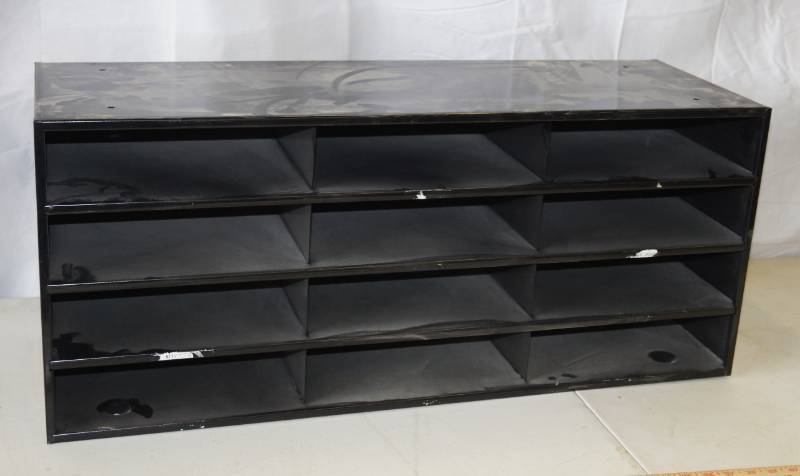 lot 5382 image: ULINE Metal Latteral Paper File Cubbies - NICE