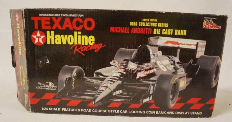 lot 5706 image: Die Cast Texaco Racing 1996 Collection Series Michael Andretti Car - wBox - Very Cool